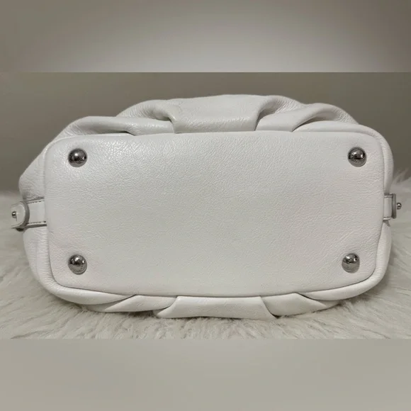 RARE Marc Jacobs New Q Small Legend StuddedLeather Satchel Crossbody White NWT